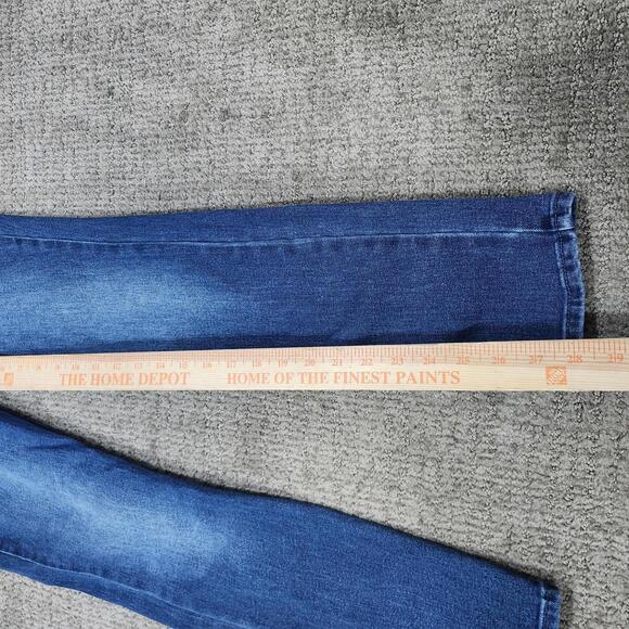 Old Navy Jeans Wow Straight High Rise Blue Pockets Size 2 - Picture 10 of 12